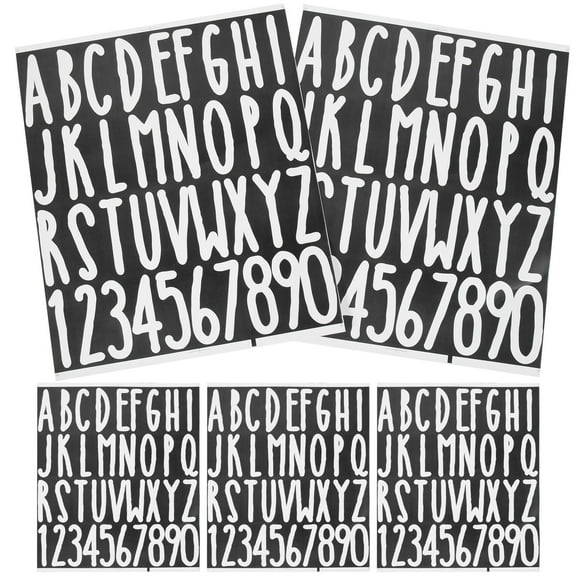 ibasenice Reflective PVC Number Stickers for Mailbox Self Adhesive Easy to Apply White