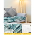 thumbnail image 4 of Rose Flower Sofa Couch Cushion Covers Washable, Removable Stretchable Sectional Couch Covers,Spring Watercolor Aesthetics Graffiti Art Slipcovers for L & T Shape Sofa Furniture Protector S Size 2 pcs, 4 of 7
