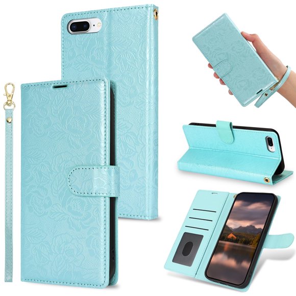 For iPhone 7 8 Plus SE 6 6S Plus Phone Case Wallet Case with Card Holder Magnetic For iPhone Leather Phone Cases