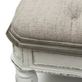 thumbnail image 5 of Magnolia Manor White Bed Bench, 5 of 8