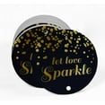 thumbnail image 2 of Inkdotpot Let Love Sparkle Wedding Bottle Tag Real Gold Foil Favor Hang Tags Pack Of 50, 2 of 7