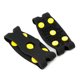 thumbnail image 2 of 2 pares de cubiertas antideslizantes para zapatos, tacos de tracción para caminar, pinzas antideslizantes para zapatos de escalada, para hielo, color negro, 2 of 5