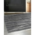 thumbnail image 5 of Unique Loom Serenity Shag Collection Area Rug - Castries (10' Square Gray/Ivory), 5 of 10