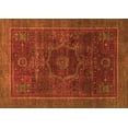 thumbnail image 1 of Ahgly Company Indoor Rectangle Abstract Orange Modern Area Rugs, 2' x 4', 1 of 4