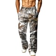 thumbnail image 7 of Havenx Men's Camo Sweatpants Wide Leg Dry Leaf Print Elastic Waist Pants with Pockets Open Bottom Camouflage Bottoms Loose Fit Y2k Workout Athletic Soft Outfits,Light Gray S, 7 of 7