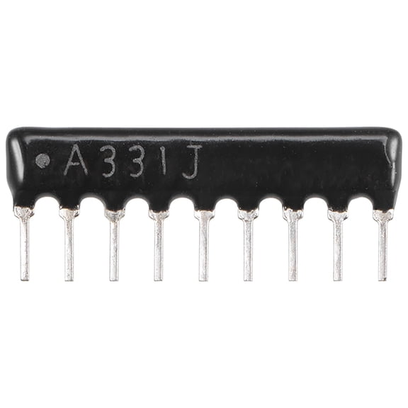330 Ohm Resistor Network, 1/8W SIP-9 Array 2.54mm Pitch Bussed Type 5% Tolerance 20pcs