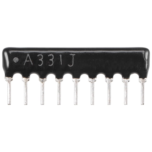 Unique Bargains 330 Ohm Resistor Network, 1/8W SIP-9 Array 2.54mm Pitch Bussed Type 5% Tolerance 10pcs