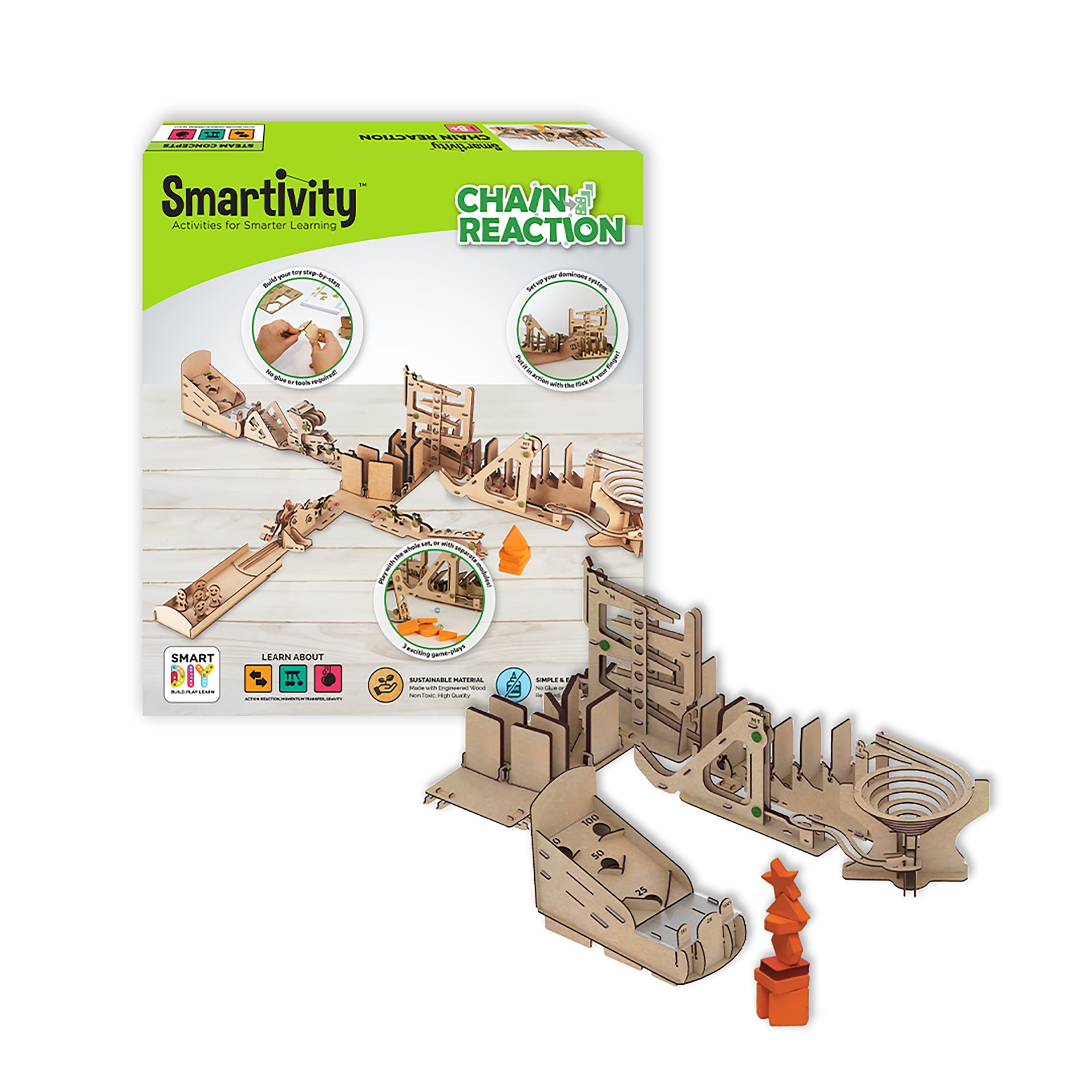 Smartivity Chain Reaction Colliding Dominoes Stem Learning Toy for Kids