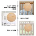 thumbnail image 4 of 2 pcs Baby Birth Announcement Signs Baby Name Sign Newborn Announcement Sign for Hospital, 4 of 6