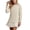 White, variant on Womens Mini Skirt Patchwork Pleated Sweater Dress Solid Cable Knit Long Sleeve Crewneck Pollover Shirts