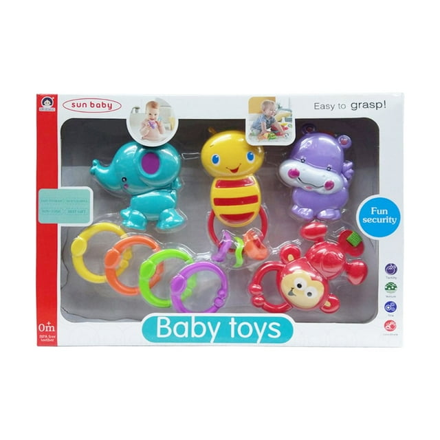 Set de Sonajas Sun Baby Abeja 4 piezas