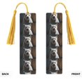 thumbnail image 2 of Kdxio Dog Wrapped in Towel 1 Print Metal Tassel Bookmarks,Perfect Gift for Art Lovers and Bookworms Metal Bookmarks for Women, 2 of 8