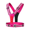 thumbnail image 2 of Gilet Réfléchissant à 360 Degrés LED Haute Visibilité pour Course Hommes Femmes Rose, 2 of 8