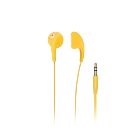 iLuv Bubble Gum II Earphone, Flexible, Jelly-Type Stereo Earphones (Yellow)