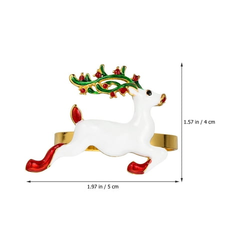 

elegant napkin rings 2pcs Christmas Reindeer Shape Napkin Rings Napkin Holders for Dinning Room