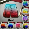 thumbnail image 2 of Summer New Water Drop 3d Printed Shorts Funny Fashion Gradient Colorful Beach Short Pants Swimming Shorts Men Hombre Ropa Cheap, 2 of 4