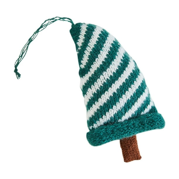 Puntoco Adornos navideños Adornos para el árbol de Navidad Adornos para el árbol tejidos Colgantes pequeños