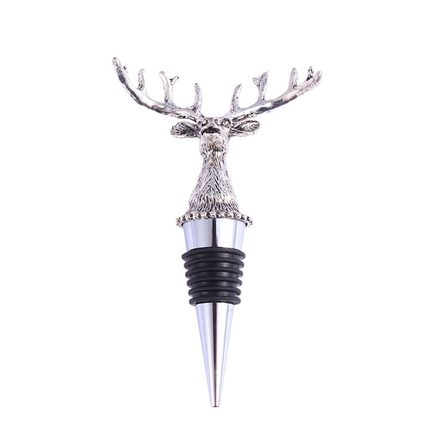 Creative Wine Stopper Cork Tapón de botella de animal simulado Tapones de bebidas para Bar Party Restaurant (Elk)