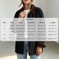 thumbnail image 3 of Corduroy Jacket for Women Collar Pockets Long Sleeve Shirts Fashion Vintage Tunic Outerwear Coat, 3 of 9