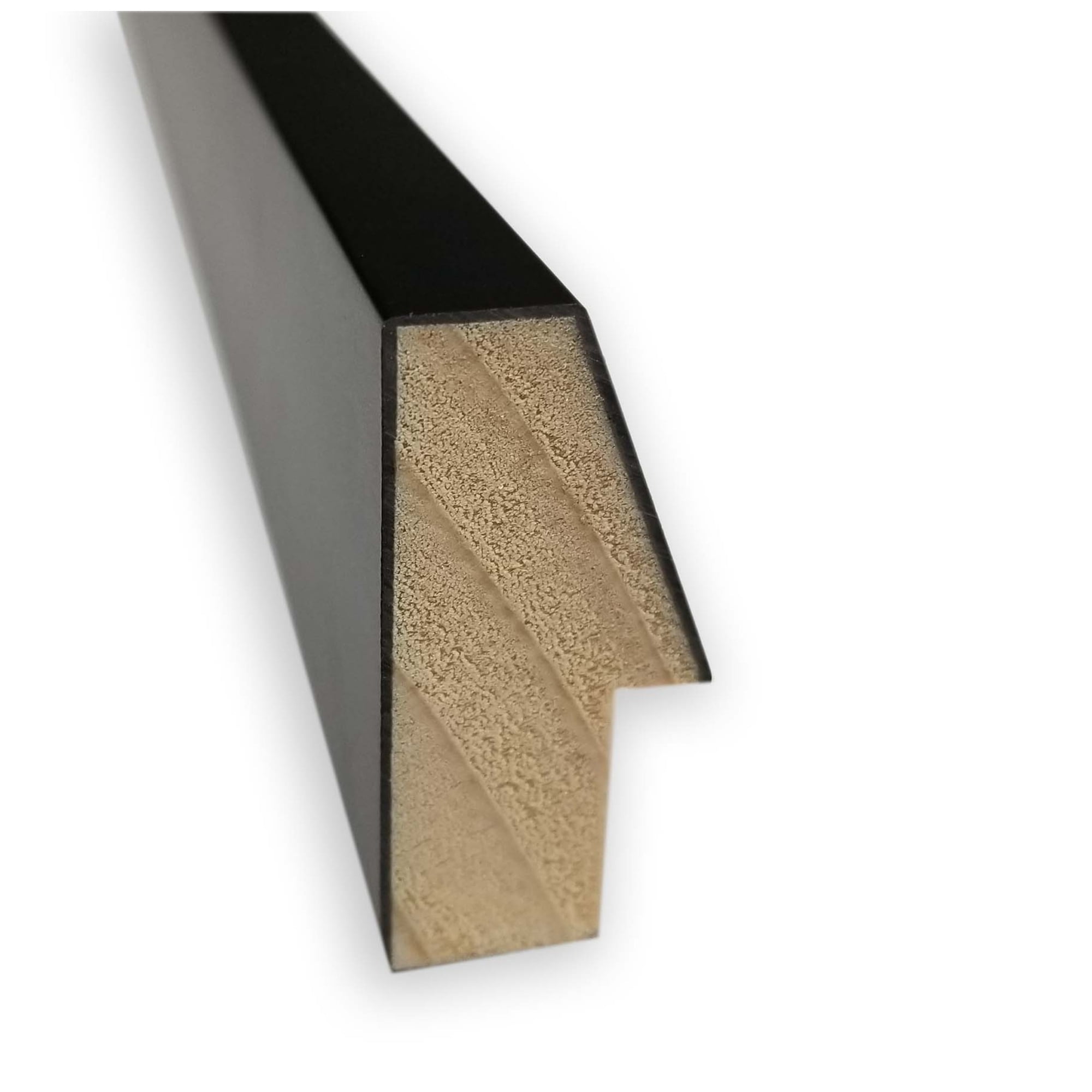 Amanti Art Natural Cork Board Wood Framed Lucie Black Bulletin Board 31 in. x 13 in.
