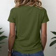 thumbnail image 4 of Womens Lightweight Crew Neck Short Sleeve T Shirt Nashville Tennessee Guitar Rose Vintage Print Casual Fashion Tee Ideal For Outdoor Festival And Daily Leisure Occasions Green XL, 4 of 4