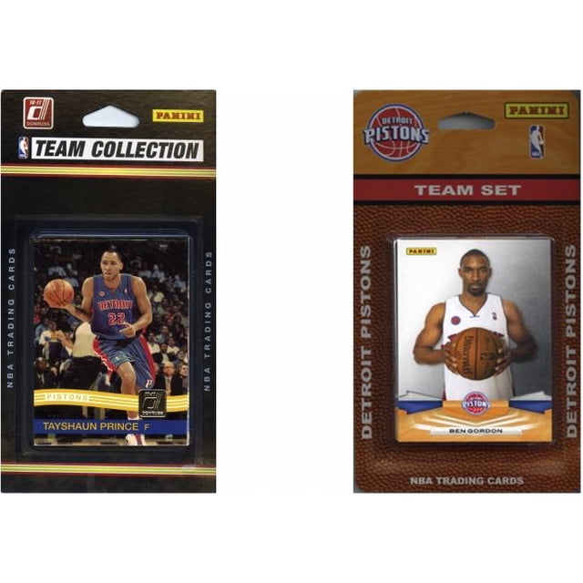 C & I Collectables PISTONS2TS NBA Detroit Pistons 2 Different Licensed Trading Card Team Sets