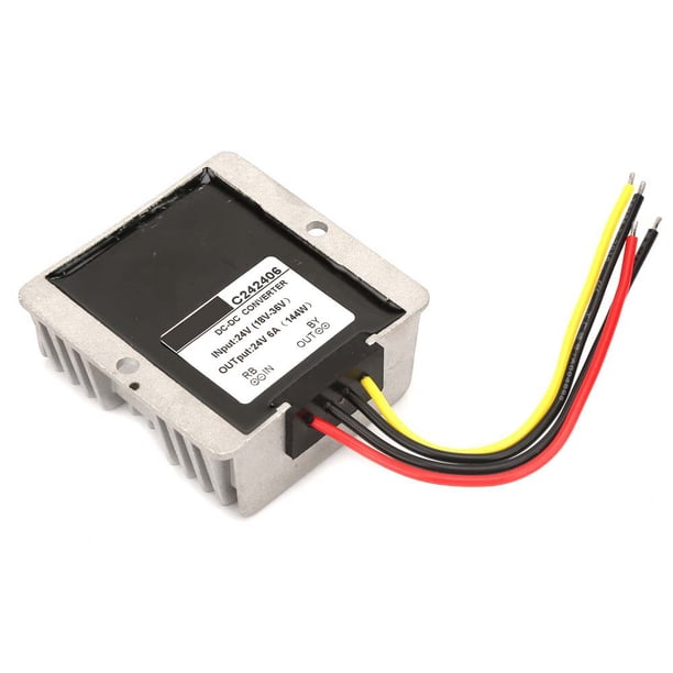 Módulo regulador de voltaje, 18-36 V a 24 V Auto Vto V Regulador de voltaje Boost Buck Módulo regulador de voltaje Durabilidad mejorada