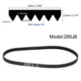 thumbnail image 2 of 290J6 Rubber Poly V Belts, 6 Ribs PJ V-Ribbed Belt 29" Length x 0.55" Width x 0.14" Thick, 3 Packs, 2 of 5