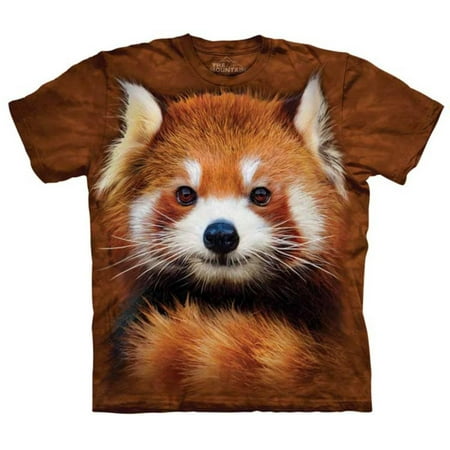 Mushroom Brown Apparel - David Penfound- Red Panda Portrait Apparel T-Shirt - Brown