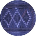 thumbnail image 1 of Ahgly Company Machine Washable Indoor Round Persian Blue Traditional Area Rugs, 8' Round, 1 of 4