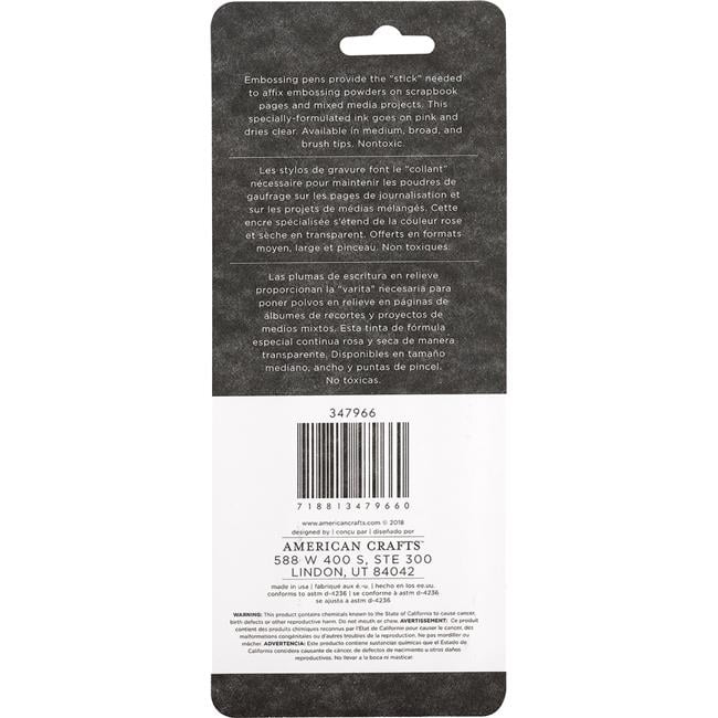 American Crafts 347966 Moxy Embossing Powder Embossing Pen