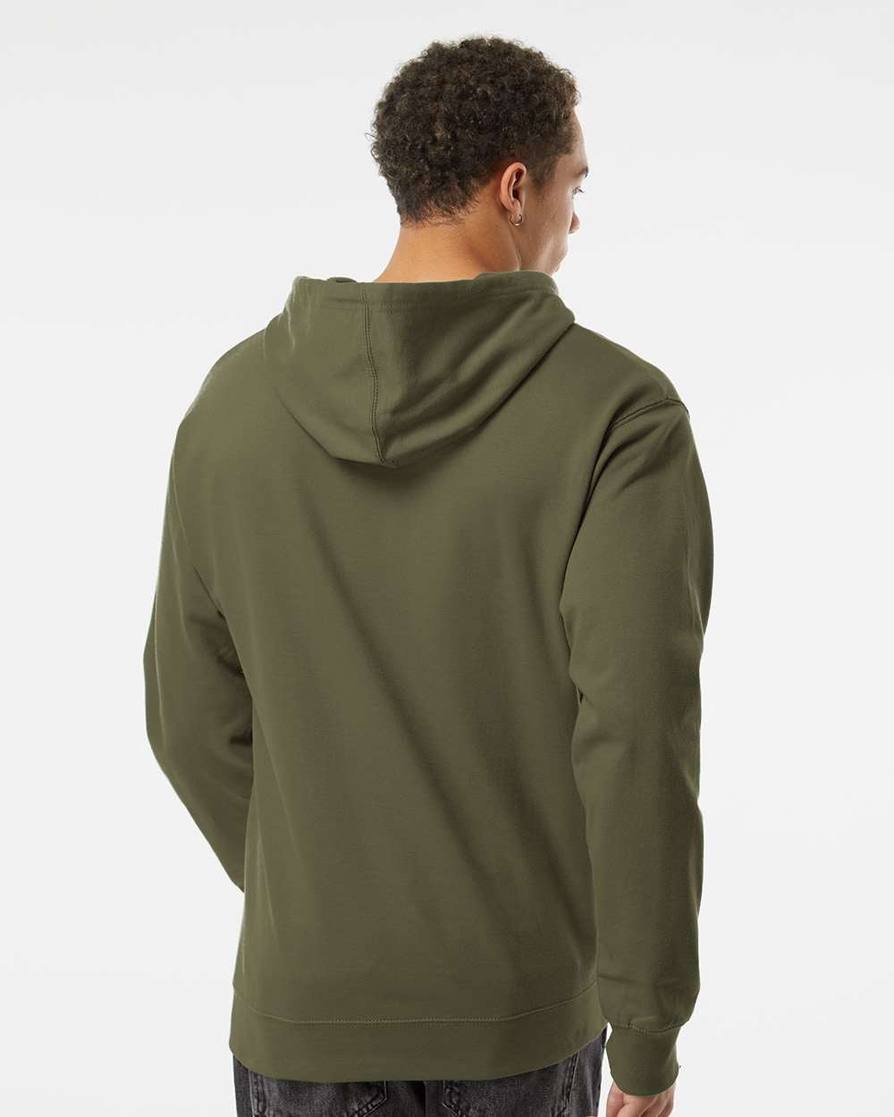 Independent Trading Co. Midweight Hooded Sweatshirt SS4500 Army 3XL