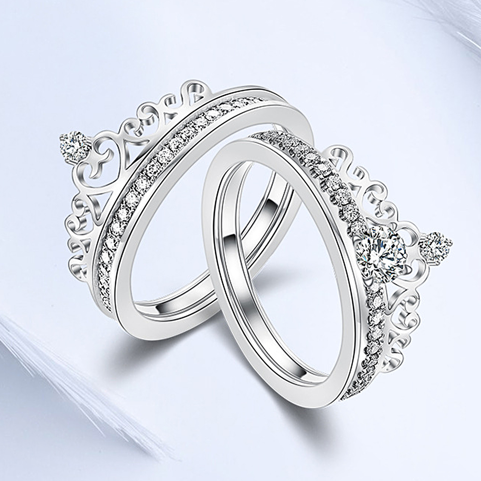 Buy quality 22k 91.6 Gold Queen Taj Diamond Fancy Design For Women Ring in  Ahmedabad