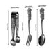 thumbnail image 3 of Juego de Cucharas y Tenedores de Acero Inoxidable con Forma de Rosa para Hielo, con Diseño Vintage, para Café, Postre y Café., 3 of 5