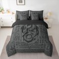 thumbnail image 2 of Castle Fairy Animal Dragon Twin Bedding Sets,Abstract Hippie Bedding Comforter Set, 2 of 8
