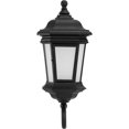 thumbnail image 5 of Progress Lighting Crawford 1-Light Outdoor Wall Lantern in Black with Etched White Glass Shade, 5 of 5