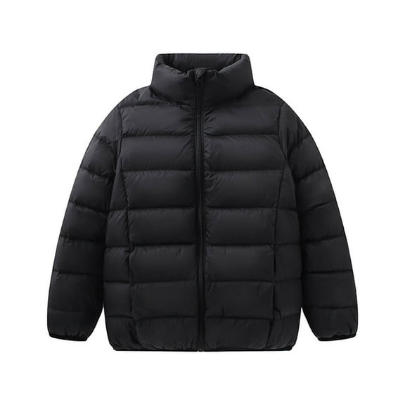 Boy Winter Coat Boys Puffer Coat with Pocket Zip up Coat Windproof Warm Boys Winter Jacket Girls Winter Clothes Size 5-6 Years