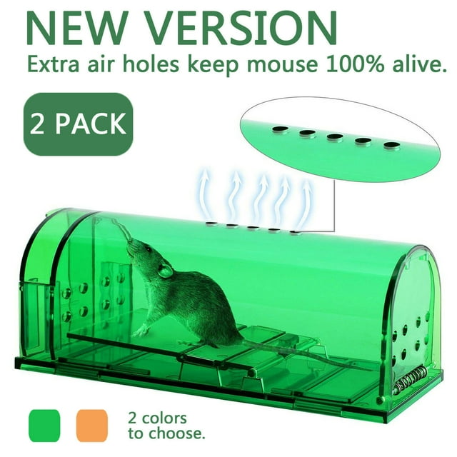 Humane Small Mouse Rat Trap Victor Pest Control Green
