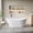 G, variant on ANGELES HOME 59" Acrylic Freestanding Bathtub, Soaking White Bathtub with White Drain and Integrated Slotted Overflow Included, Glossy White