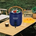 thumbnail image 3 of 13L/3.43Gal Large Capacity Insulated Bucket Hot and Cold Drink Dispenser Stainless Steel Insulated Beverage Dispenser with Faucet for Tea, Coffee, Milk, Juice, Party, Catering, Outdoor Use, 3 of 18