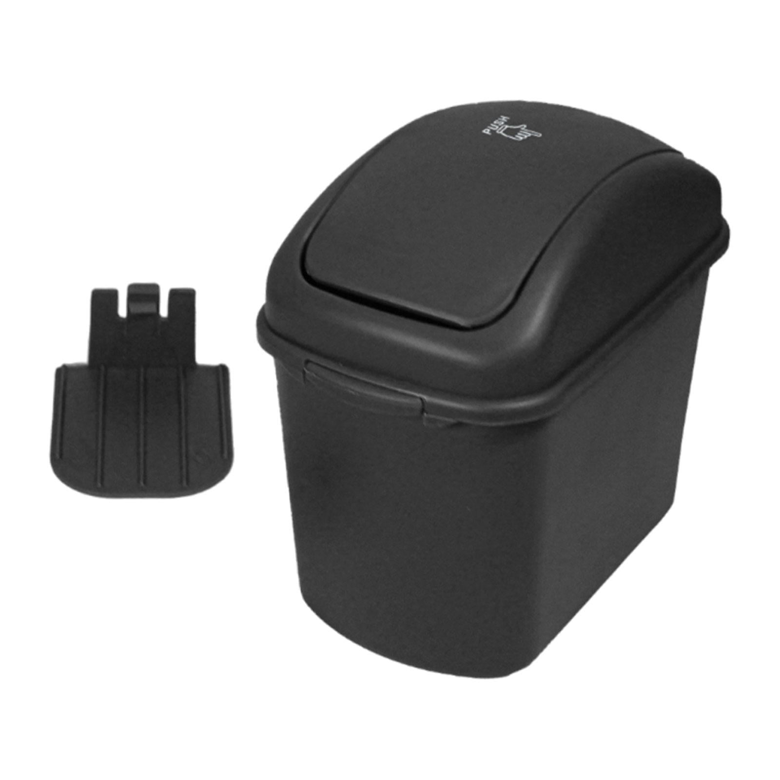 Car Trash Can with Lid Garbage Organizer Rubbish Can Outdoor Waterproof