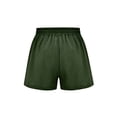 thumbnail image 5 of Casual Cotton Linen Shorts for Women Drawstring Elastic Waist Short Hot Pants With Pockets Ladies Wide Leg Loungewear Short Pants, 5 of 5