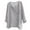 Grey, variant on Mens T Shirts Brief Breath Comfy Solid Color Long Sleeve Loose V Neck Top For Men