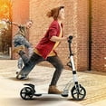 thumbnail image 2 of Uenjoy Kick Scooter for Kids over 6 Kids/Adults Foldable Scooter 3-Height Adjustable Handlebar Shoulder Strap Cup Holder Hand Brake Capacity 220LBS Easy Move, 2 of 8
