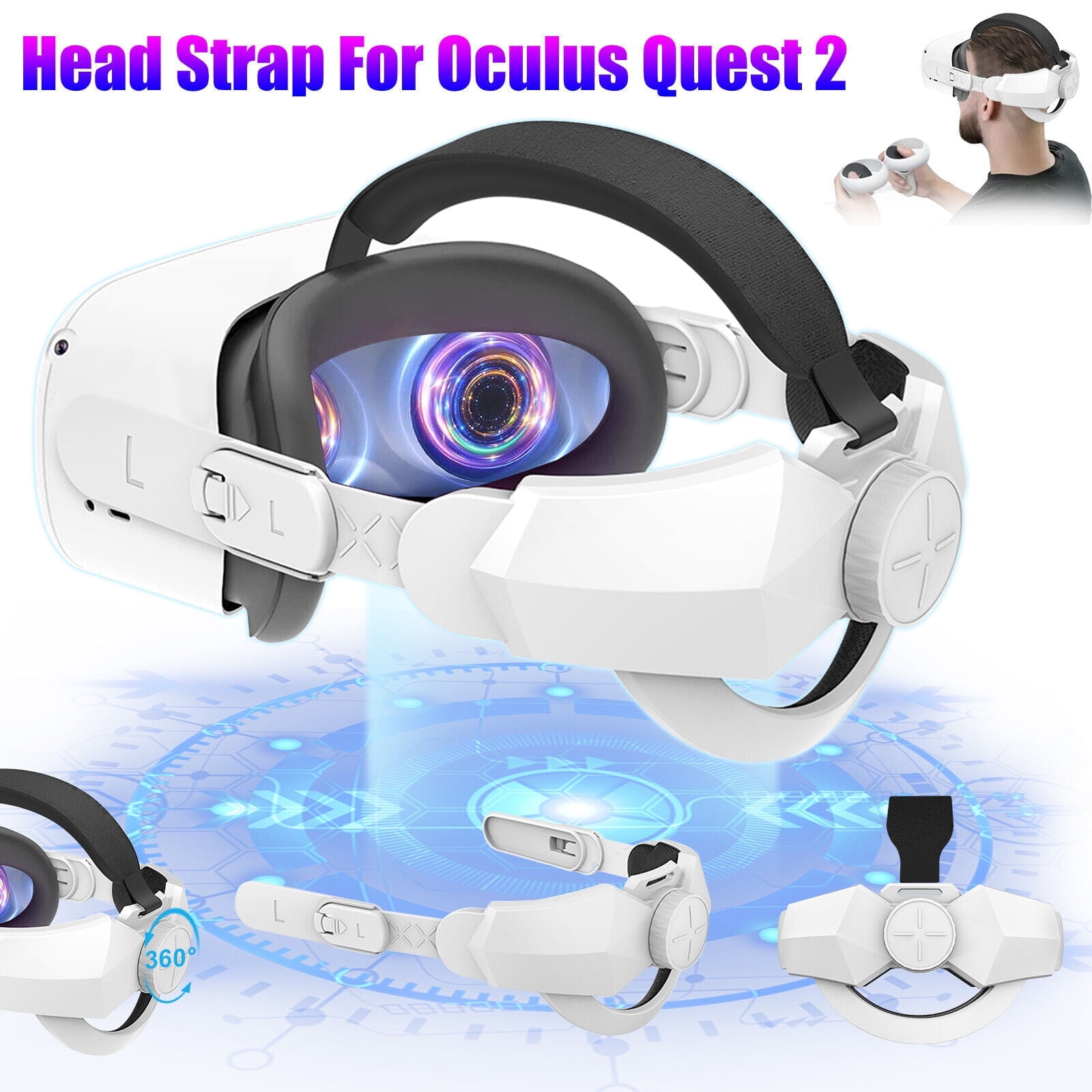 Quest 2 (Oculus) Elite Strap for Enhanced Support and Comfort in