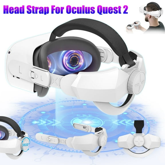 Adjustable Head Strap for Oculus Quest 2 VR Headset Elite Headband Accessories