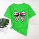 thumbnail image 2 of Camisas de Manga Corta para las Mujeres Moda Casual Impresión Cuello Redondo Suéter Tee Blusas, 2 of 6