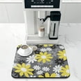thumbnail image 2 of Washable Rubber Daisy Cute Floral Dish Drying Mats for Kitchen Counter Home Large Coffee Bar Pad Accessories and Decor for Utensils Stemware 16''x18'', 2 of 6