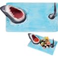 thumbnail image 1 of ExquisiteSushi Plate, Shark Sushi Plate, Shark Sushi Platter, Hand-Painted Ceramic Sushi Serving Tray, Lead-Free, Microwave/Oven/Dishwasher Safe, 1 of 5