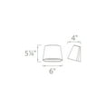 thumbnail image 5 of WAC Lighting Mod 7" 1-Light LED Aluminum Indoor and Outdoor Wall Light in White, 5 of 5